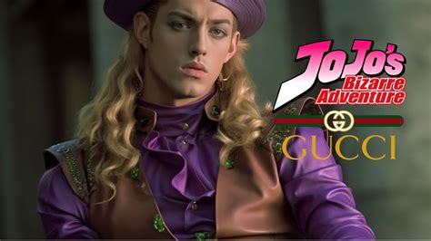 jjba gucci shoe|jojo bizarre adventure designer clothing.